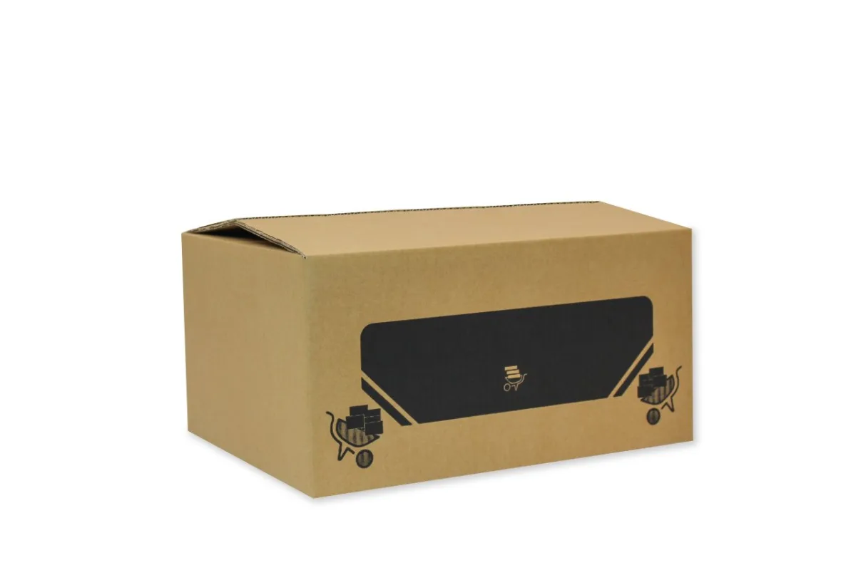 Baskılı Çift Oluklu Fırsat Koli 40x30x20 cm – Esmer – 10'lu Paket