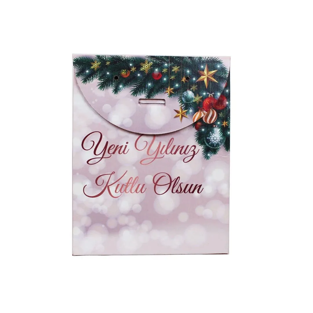 Yeni Yıl Hediye Paketi 20x10x25 cm – 10'lu Paket