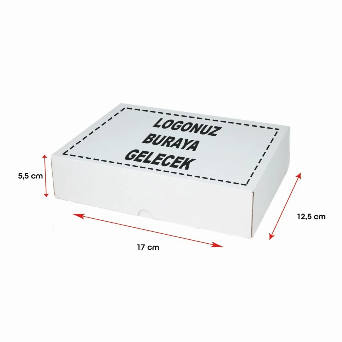 Baskılı E-Ticaret Kargo Kutusu (Küçük Desi) – Esmer – 17x12,5x5,5 cm – 100'lü Paket
