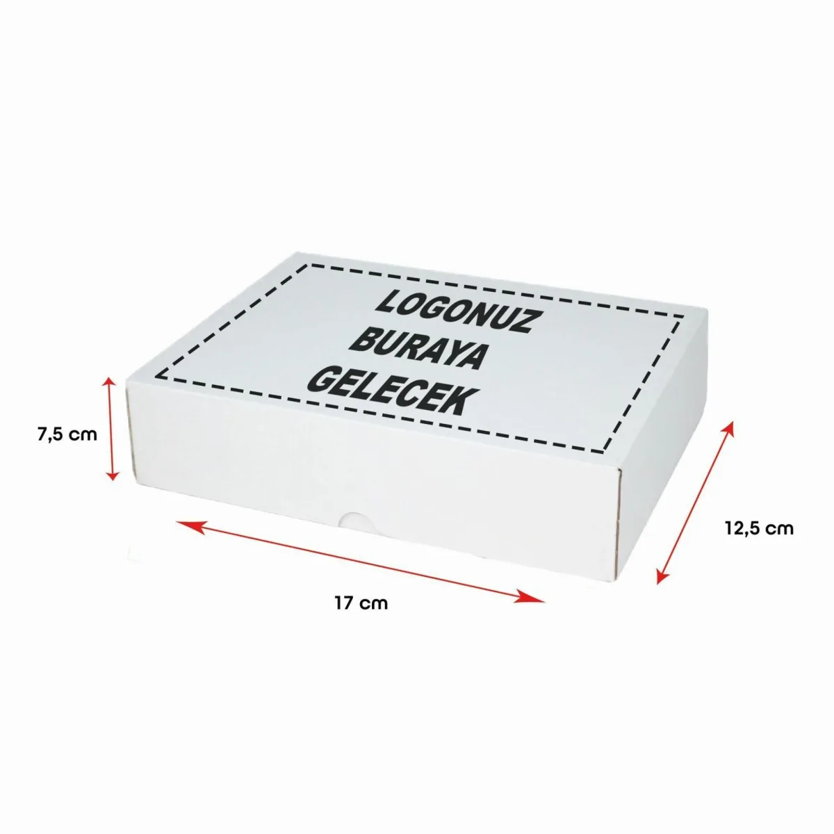 Baskılı E-Ticaret Kargo Kutusu (Küçük Desi) – Esmer – 17x12,5x7,5 cm – 100'lü Paket