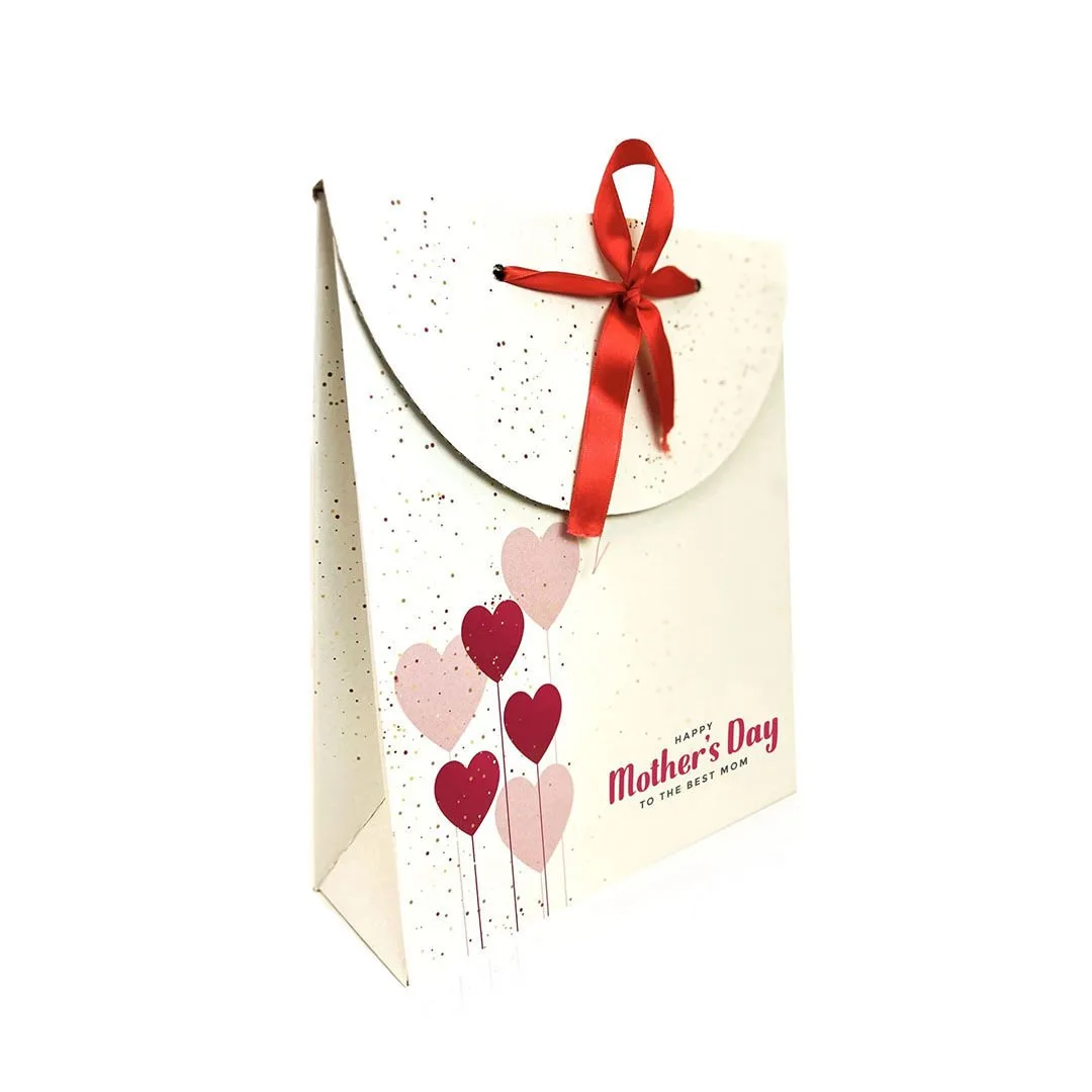 Kırmızı Kurdeleli Anneler Günü Hediye Paketi 20x10x25 cm – 1 Adet