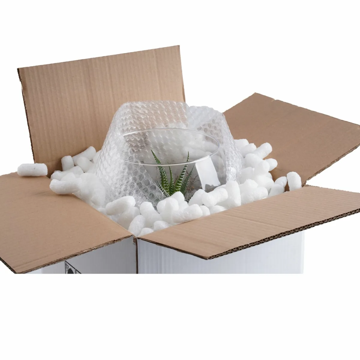 Baskılı Taşıma Kolisi – Beyaz – 50x30x30 cm – 20'li Paket
