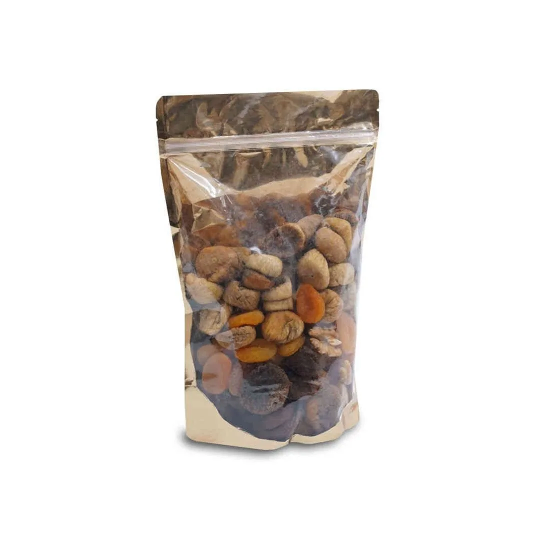 20x30+5 cm Şeffaf Gold Metalize Doypack – 100'lü Paket
