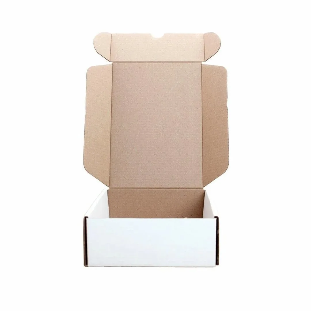 17x13x5 cm Kilitli Küçük Ürün Kutusu – Beyaz – 100'lü Paket