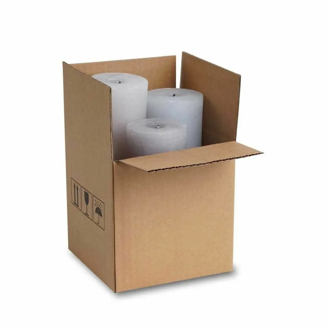 20x20x20 cm Tek Oluklu A-Box Taşıma Kolisi – Esmer – 50'li Paket