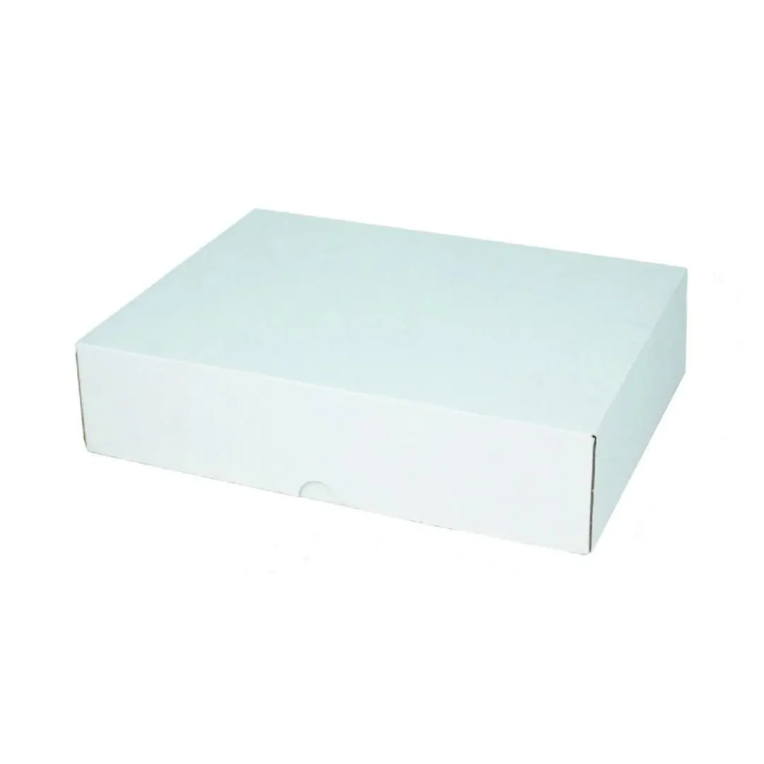 17x12,5x7,5 cm Kesimli E-Ticaret ve Kargo Kutusu – Beyaz – 50'li Paket