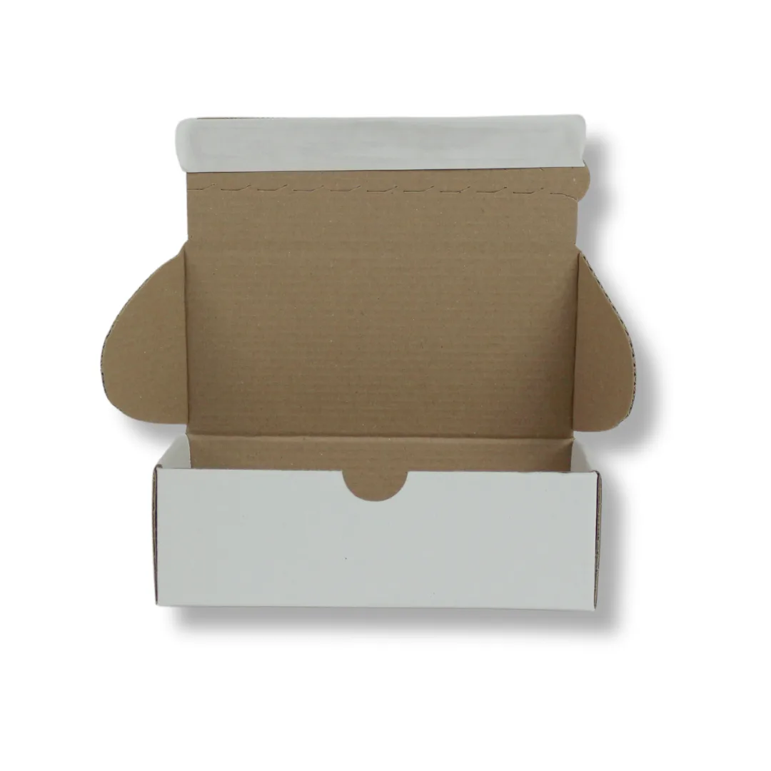 17x8x5,5 cm Bant Yapıştırmalı Kutu – Beyaz – 25'li Paket