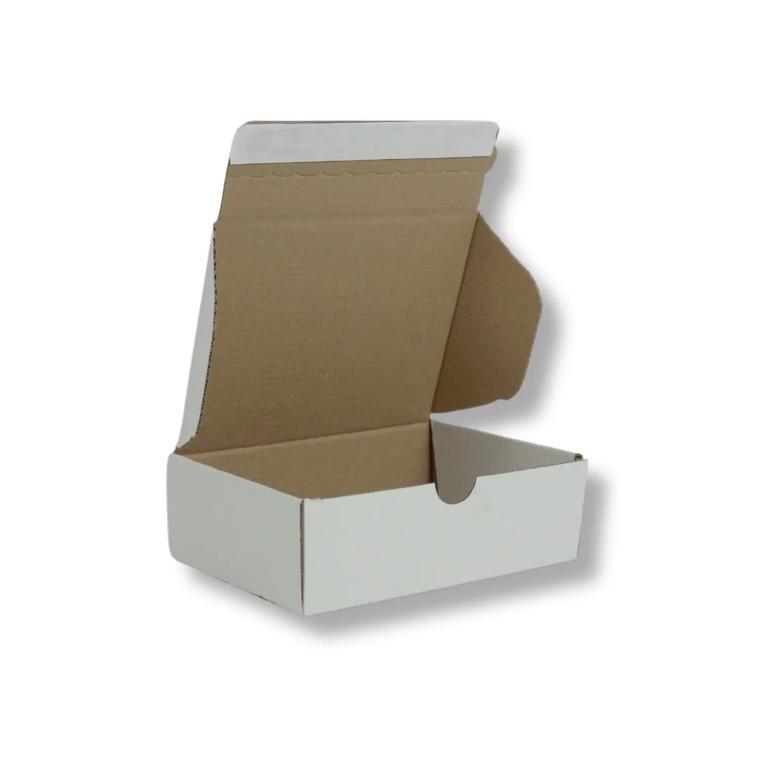 17x12,5x5,5 cm Bant Yapıştırmalı Kutu – Beyaz – 25'li Paket