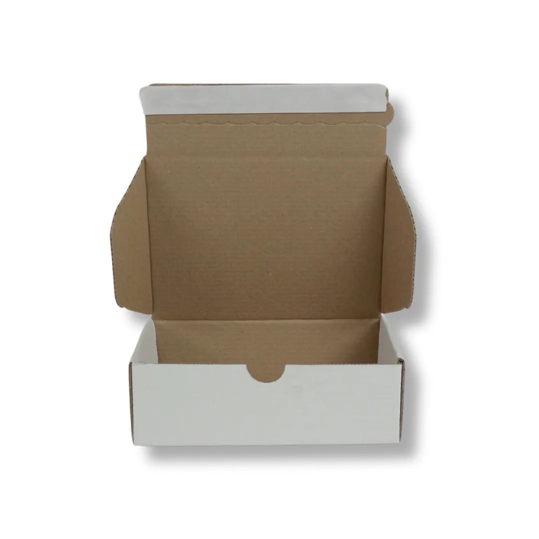 17x12,5x5,5 cm Bant Yapıştırmalı Kutu – Beyaz – 25'li Paket