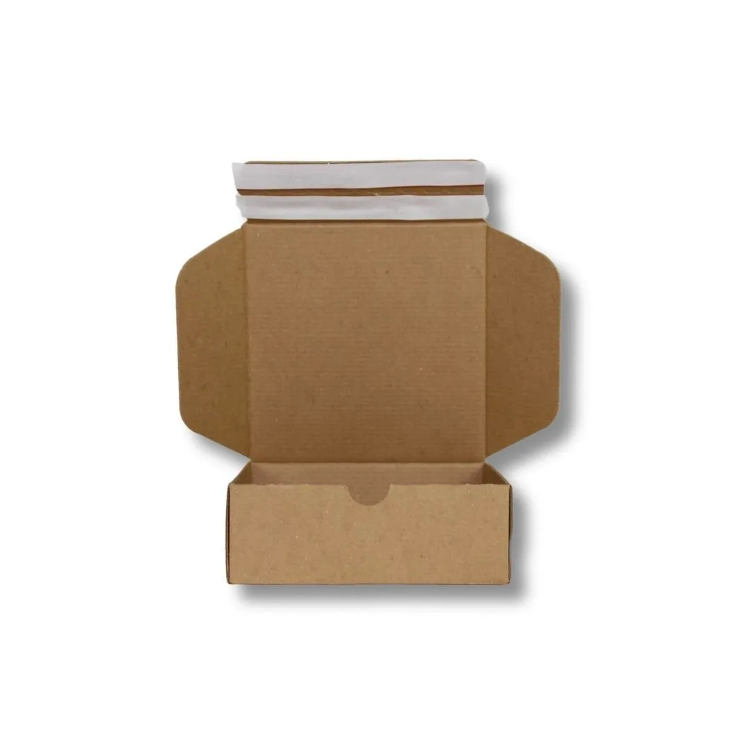 17x17x6 cm Çift Bant Yapıştırmalı Kutu – Esmer – 25'li Paket