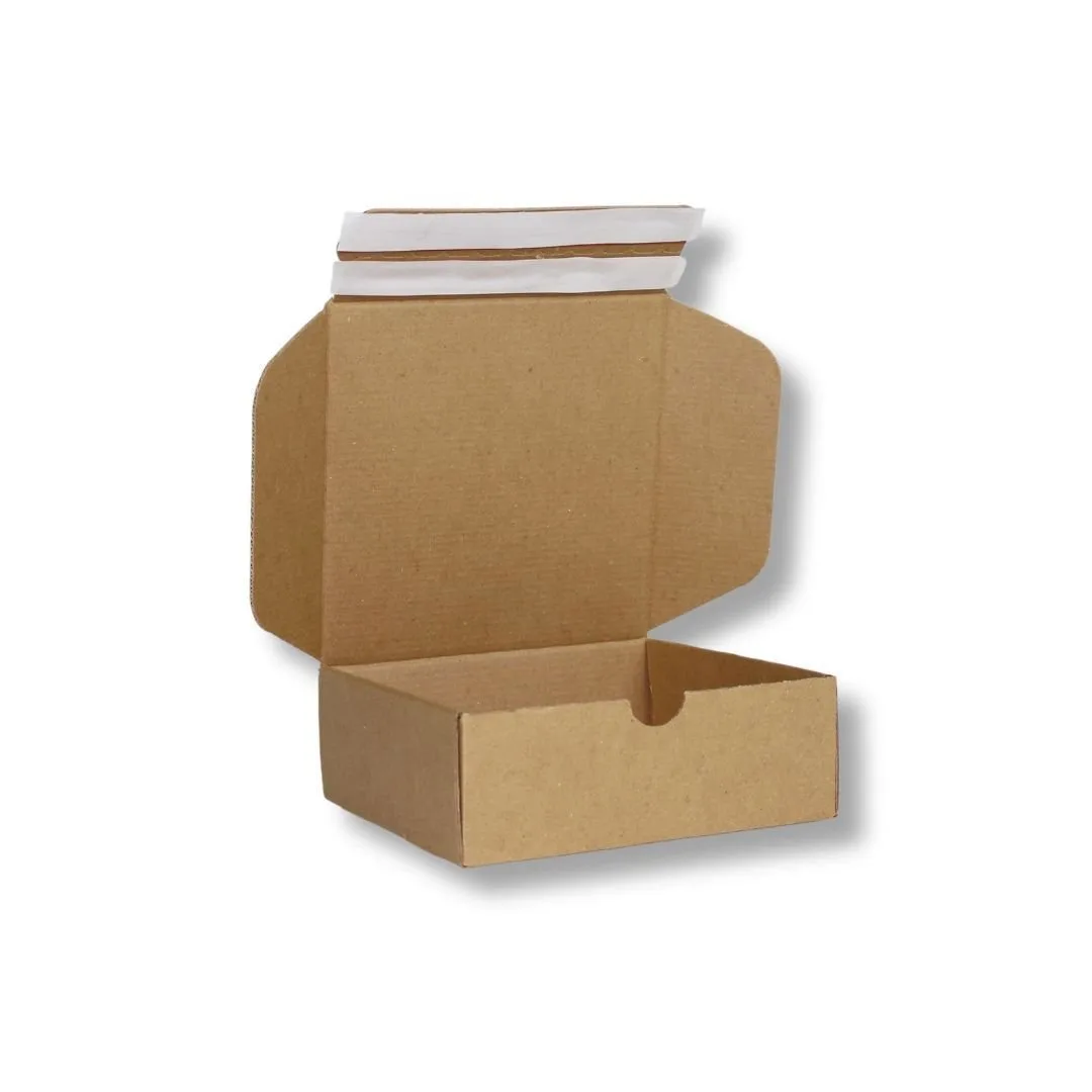 17x17x6 cm Çift Bant Yapıştırmalı Kutu – Esmer – 25'li Paket