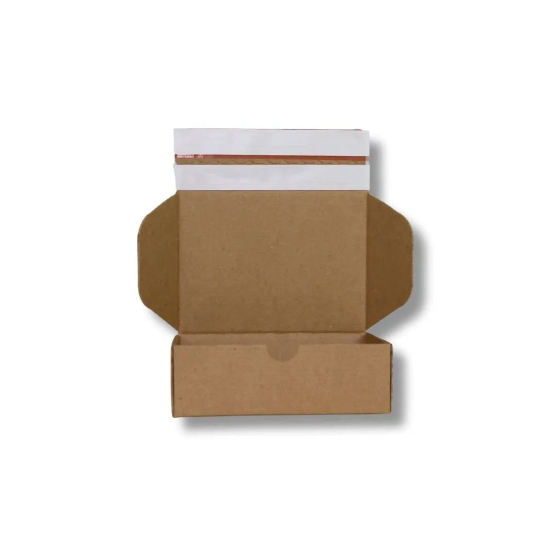17x12,5x5,5 cm Çift Bant Yapıştırmalı Kutu – Esmer – 25'li Paket
