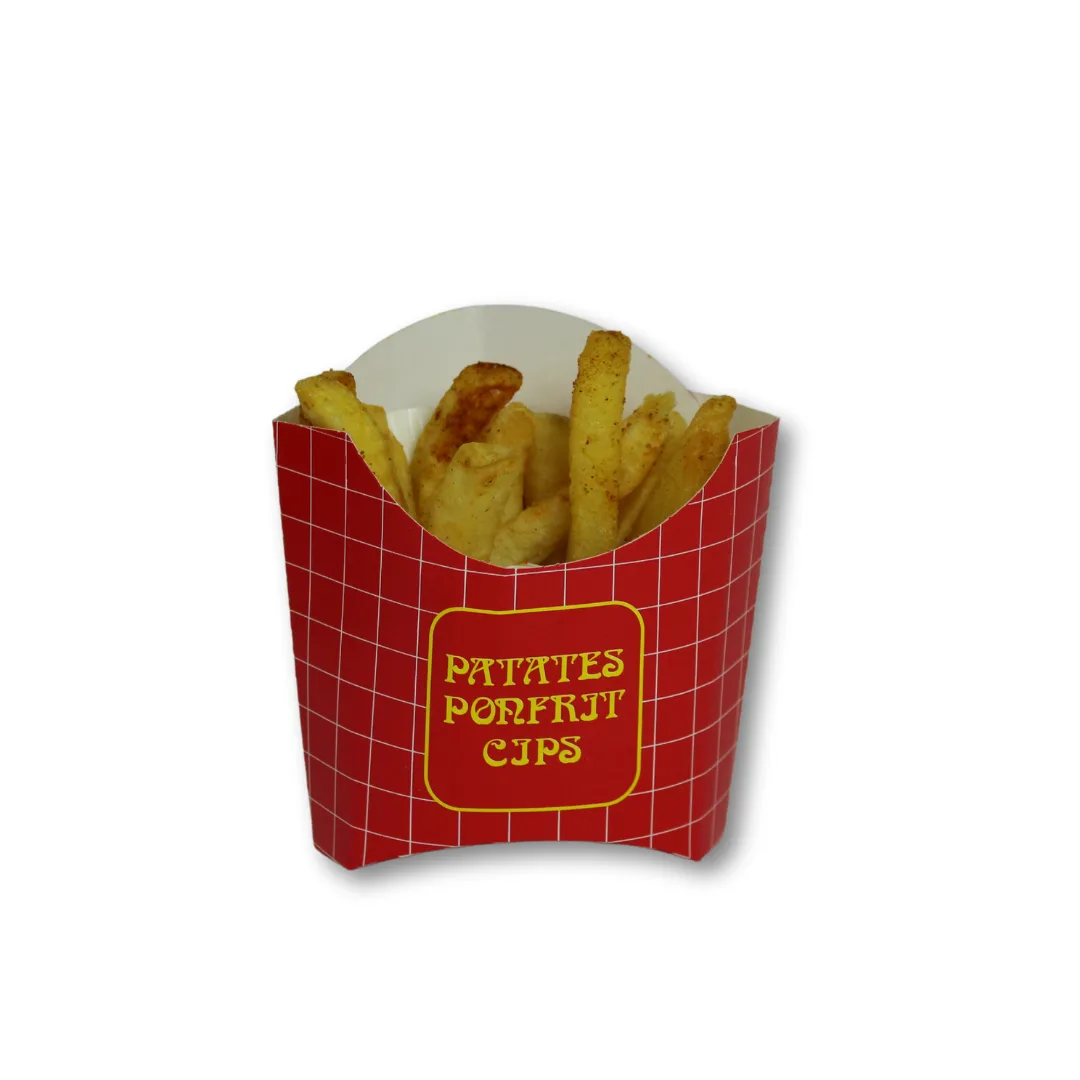Kızarmış Patates Cips Kutusu - Küçük Boy – 50'li Paket