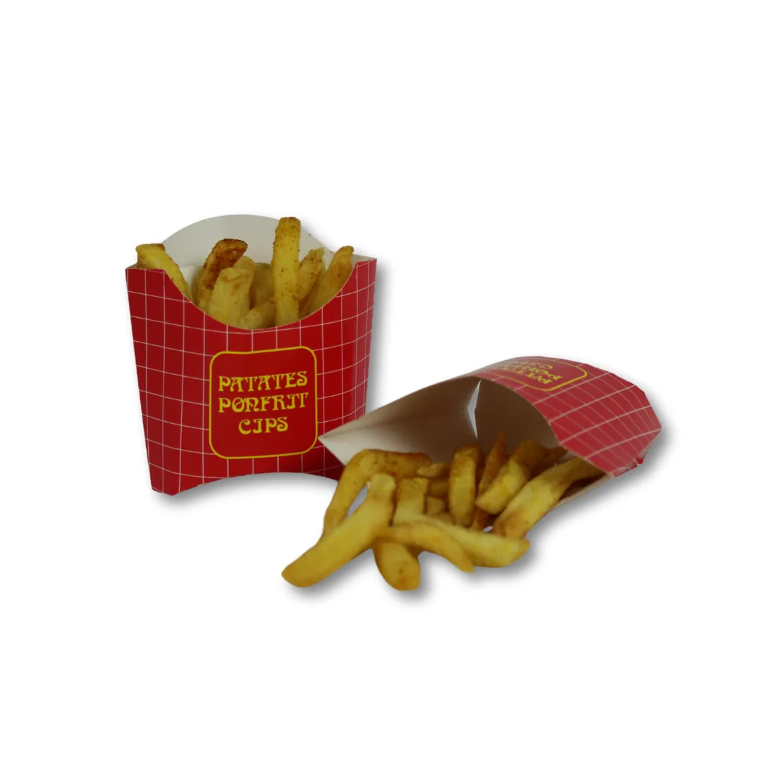 Kızarmış Patates Cips Kutusu - Küçük Boy – 50'li Paket