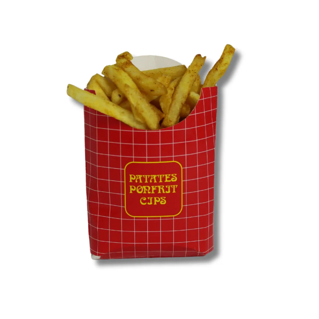 Kızarmış Patates Cips Kutusu - Büyük Boy – 50'li Paket