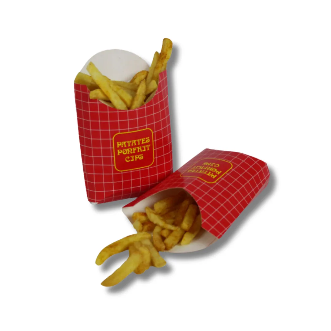 Kızarmış Patates Cips Kutusu - Büyük Boy – 50'li Paket