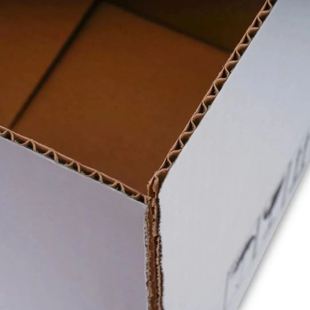 35x25x15 cm Beyaz Tek Oluklu A-Box Taşıma Kolisi
