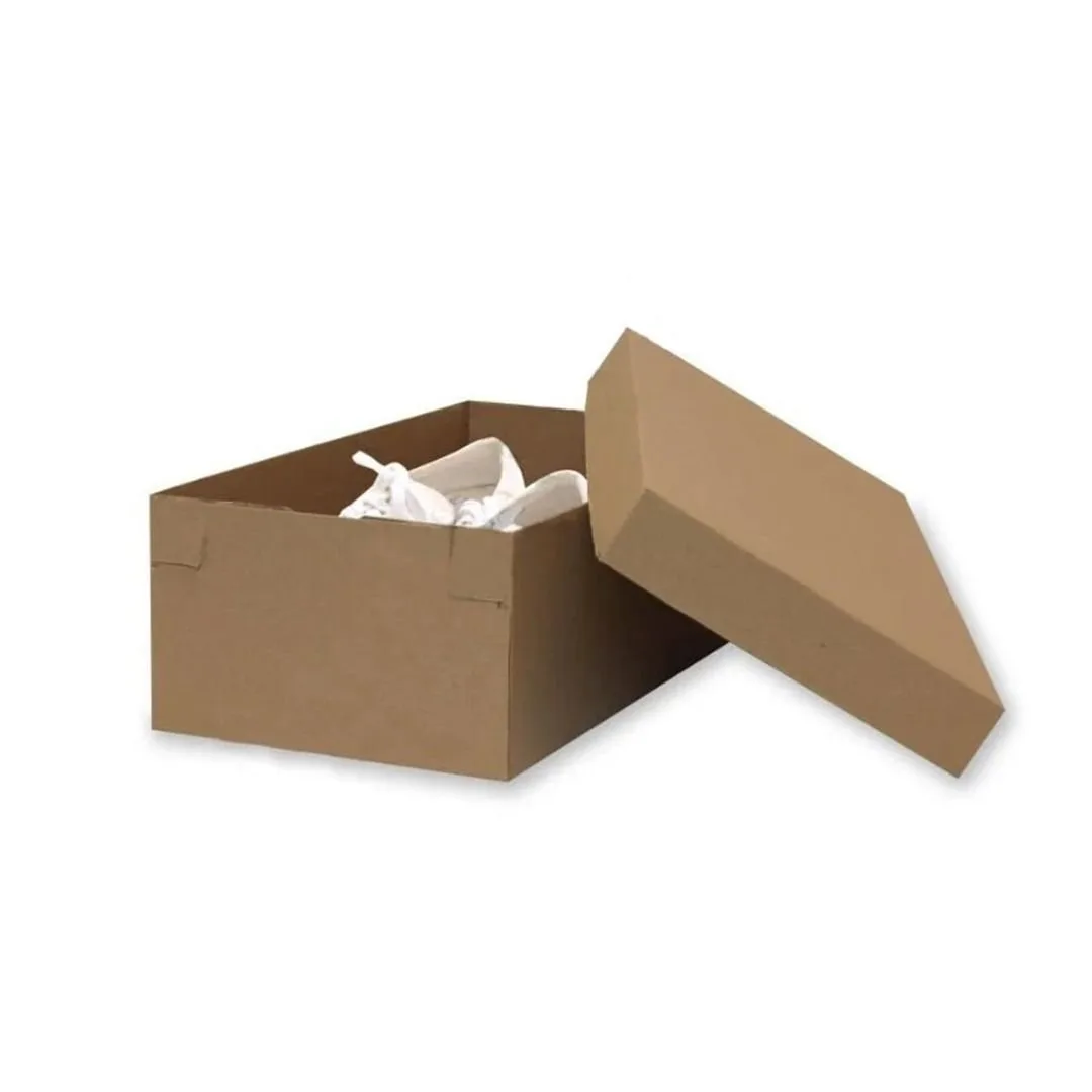 20x36x12 cm Esmer Kapaklı Ayakkabı Kutusu – 20'li Paket