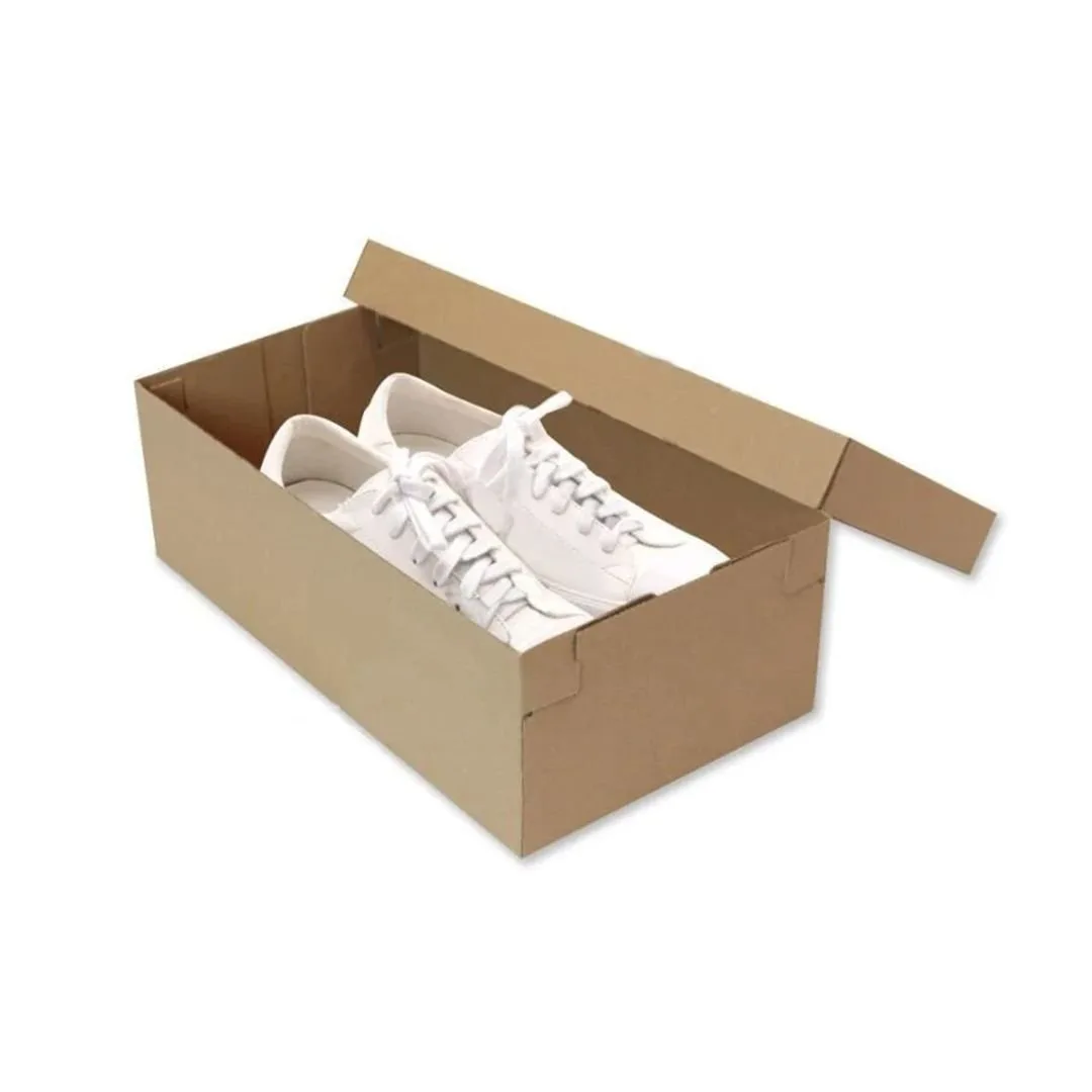 20x36x12 cm Esmer Kapaklı Ayakkabı Kutusu – 20'li Paket