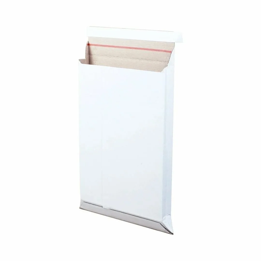 22x30x3,5 cm Beyaz Bant Yapıştırmalı Zarf Kutusu – 100'lü Paket