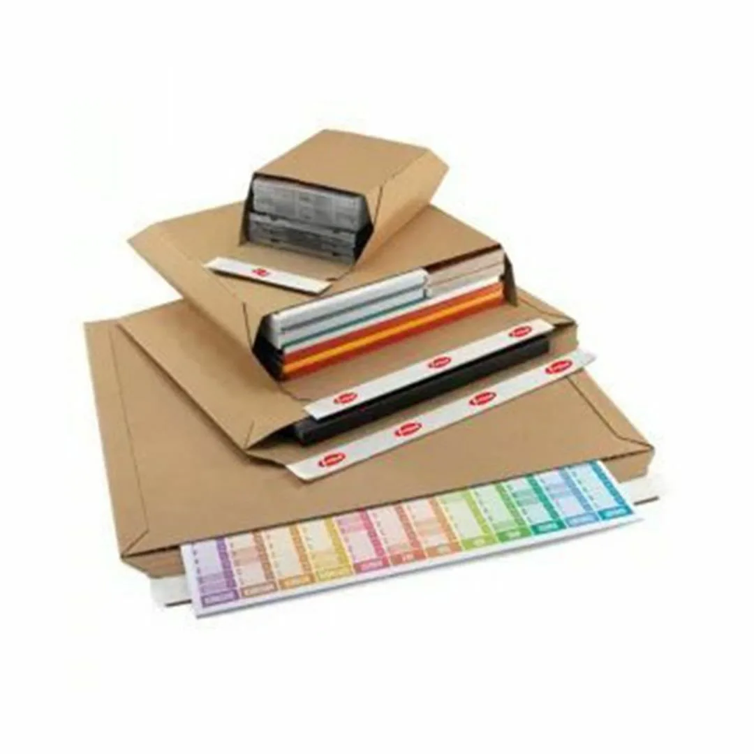 49x68,5x5 cm Esmer Bant Yapıştırmalı Zarf Kutusu – 50'li Paket