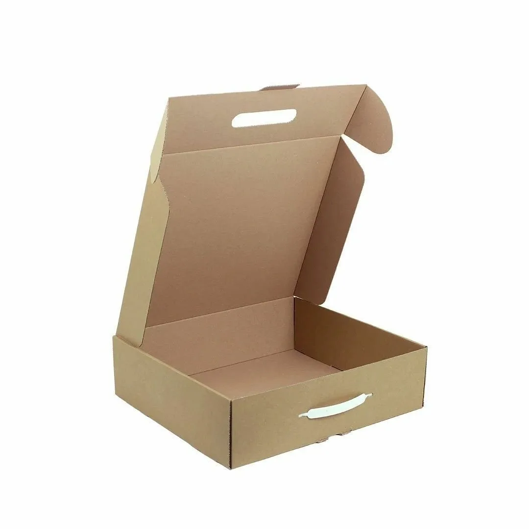 42x36x10 cm Plastik Kulplu Çanta Kutu – 10'lu Paket