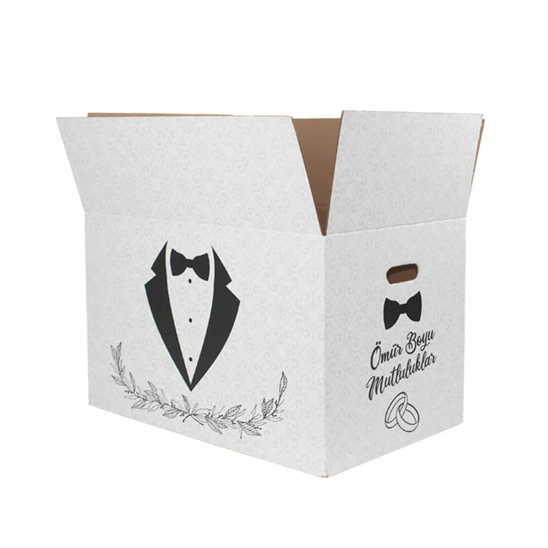 60x40x40 cm Çeyiz Taşıma Kolisi (Damat) – 2'li Paket