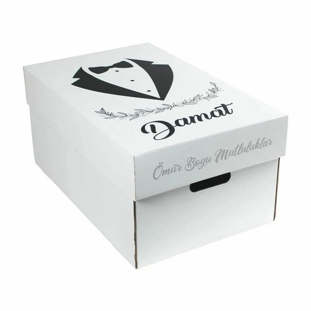 37x58x27 cm Çeyiz Taşıma Kutusu (Damat) – 2'li Paket