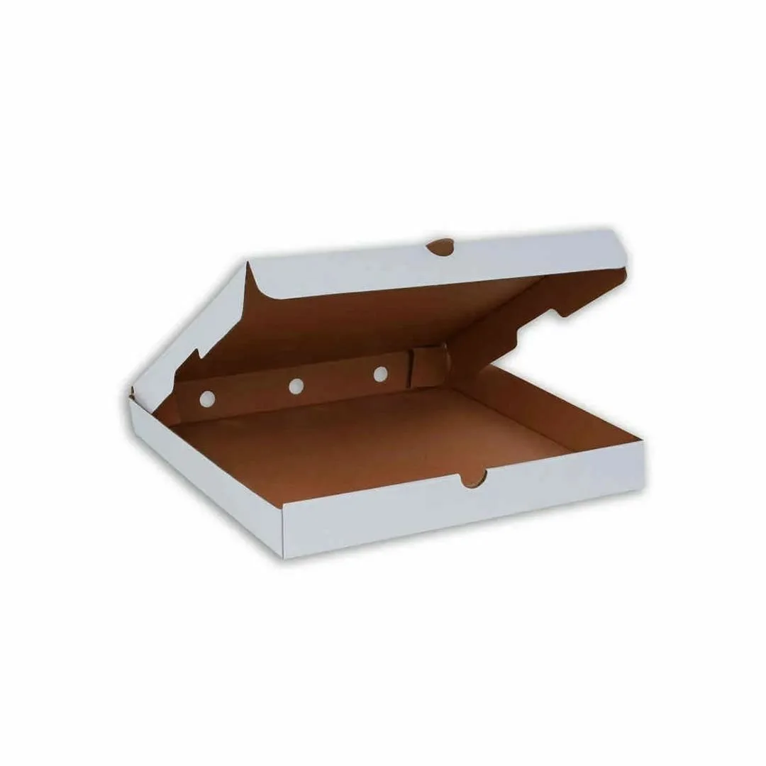 32x32x5 cm Pizza Kutusu – Beyaz – 100'lü Paket