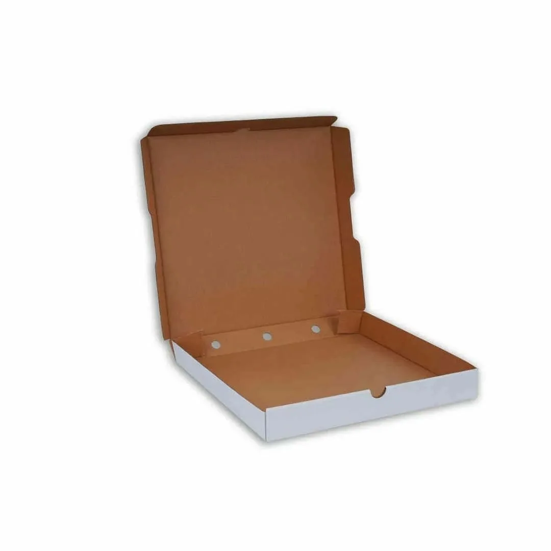 33x33x4 cm Pizza Kutusu – Beyaz – 100'lü Paket