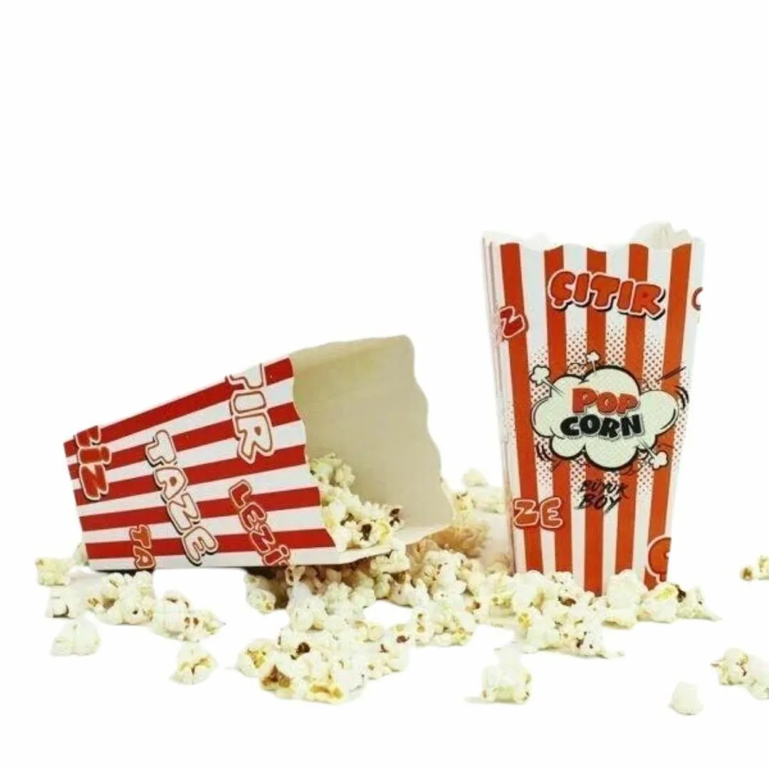 6x8,5x17 cm Küçük Boy Popcorn Kutusu - 230 gr – 50'li Paket