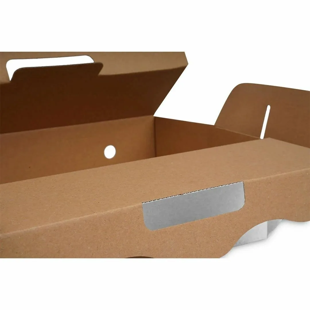 32x19x10 cm Lahmacun Kutusu – Beyaz – 100'lü Paket