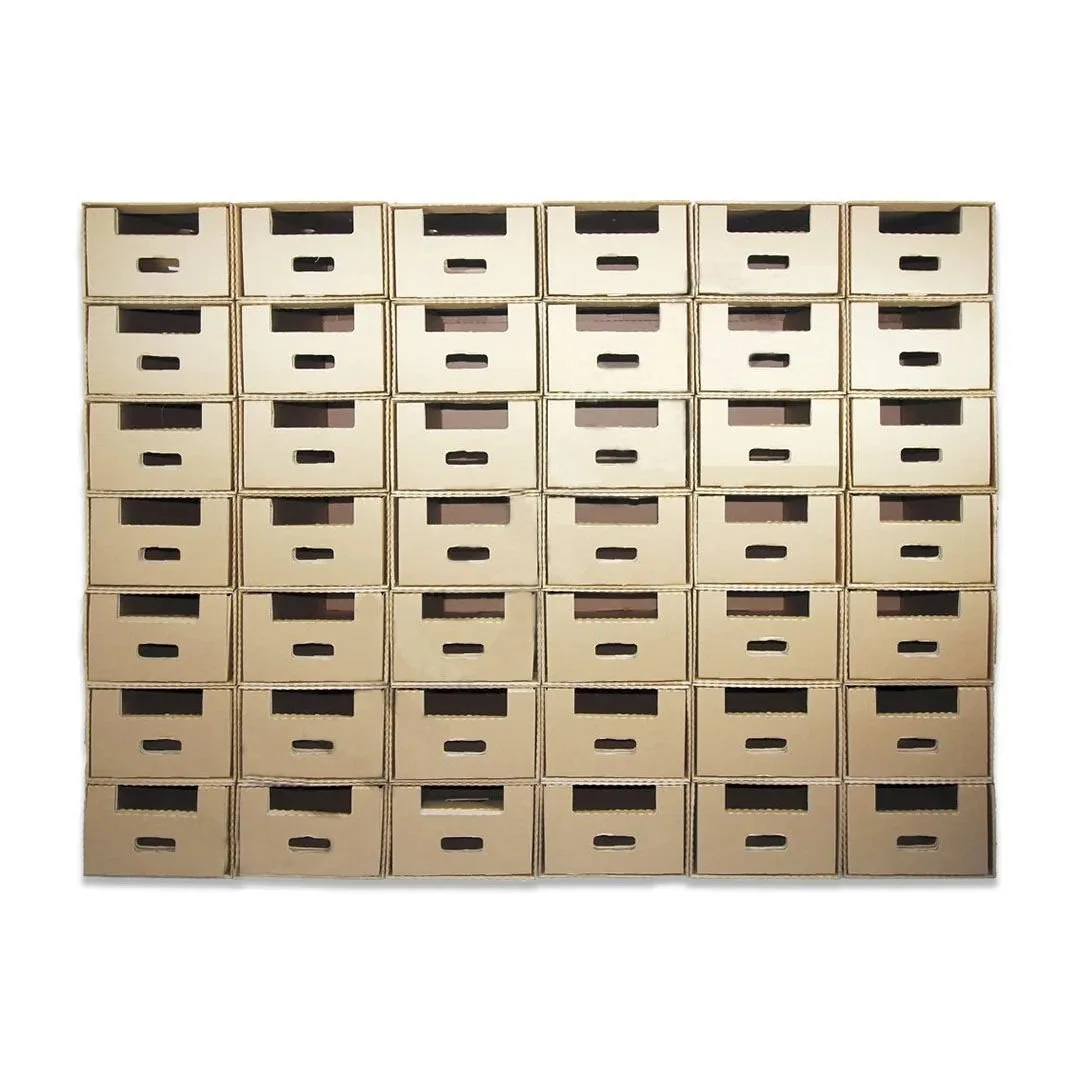 39,6x39,6x34,6 cm Çok Amaçlı Modüler Çekmeceli Raf Sistemi İç+Dış – 4'lü Paket