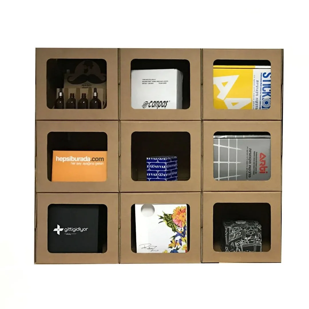 40x30x35 cm Modüler Çerçeveli Raf Sistemi Küçük – 4'lü Paket