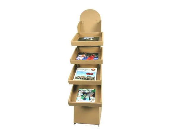 56x24,5x154 cm Beyaz Stand Tek Raflı – 1 Adet
