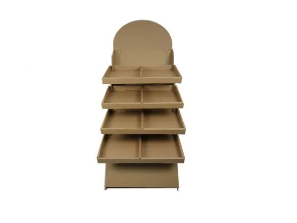56x52x168 cm Esmer Stand Çift Raflı – 1 Adet