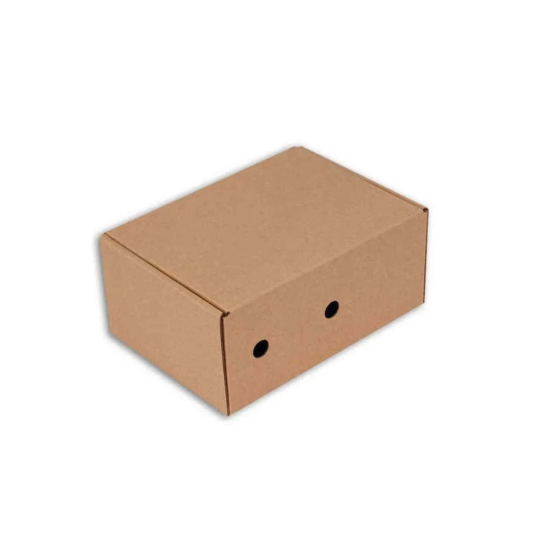 18,4x13x8 cm Hamburger Menü Kutusu Separatörlü – Esmer – 50'li Paket