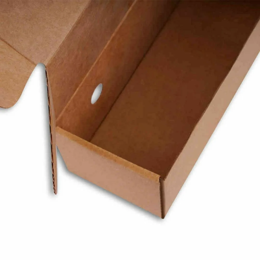 20x7,5x7 cm Esmer Sandviç Hot Dog Kutusu – 50'li Paket