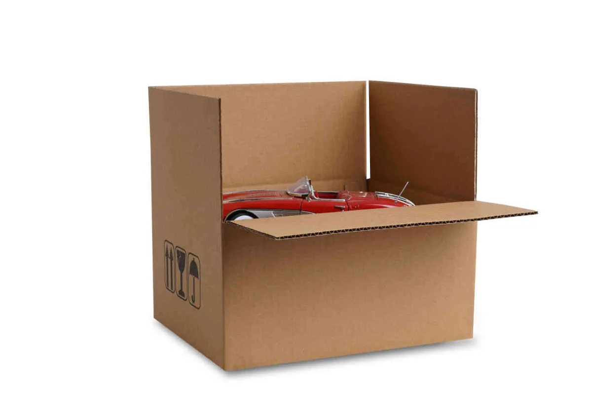 30x23x23 cm Tek Oluklu A-Box Taşıma Kolisi – Esmer – 20'li Paket