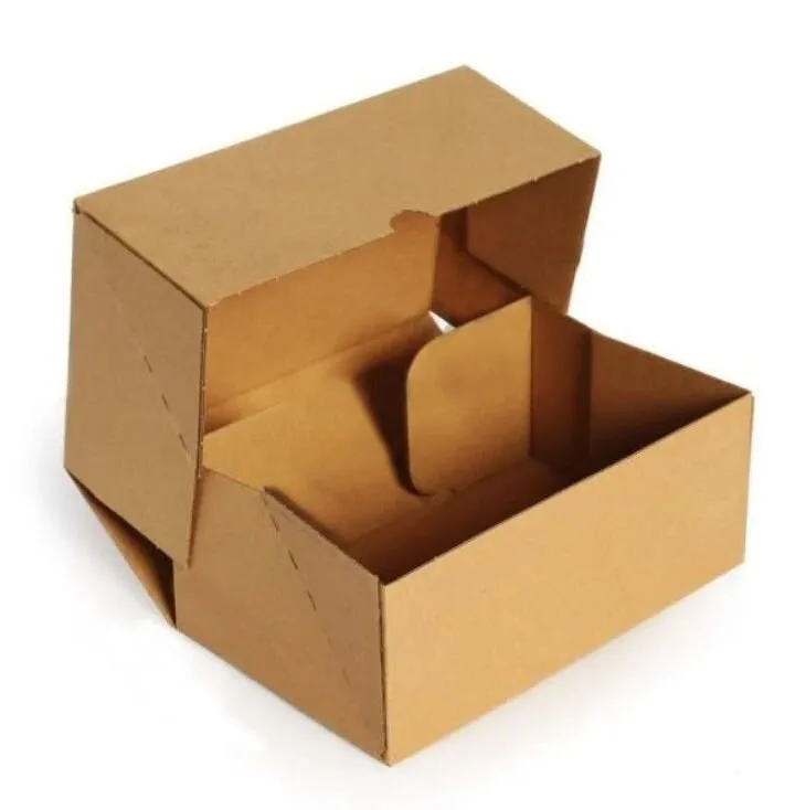 17x17x6 cm Esmer Kesimli E-Ticaret ve Kargo Kutusu – 100'lü Paket