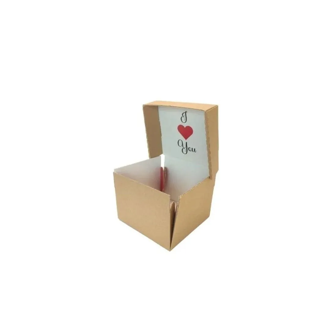 13x13x10 cm Kalpli Sürpriz Kutu – 10'lu Paket
