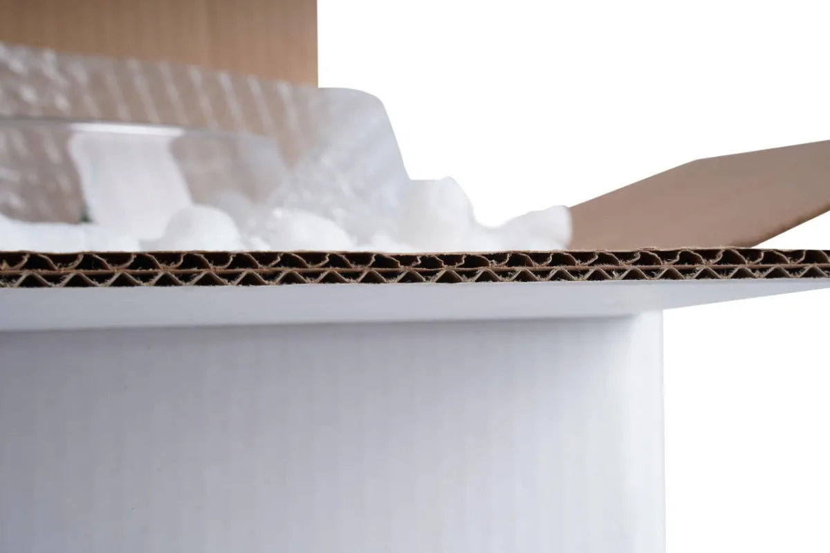 64x35x45 cm Çift Oluklu A-Box Koli – Beyaz – 10'lu Paket